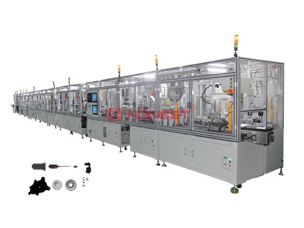 汽车电动天窗电机组装线